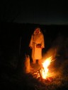 Druid při oslavách keltského svátku Samhain v Nasavrkách - sdružení Boii