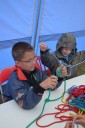 Děti si na táboře osvojily pár tábornických dovedností (foto TYMY)